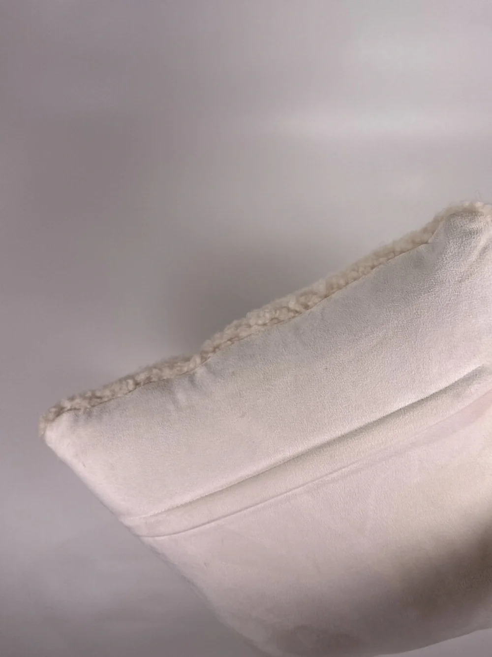 Natures Collection Throw Pillow New Zealand Sheepskin Cream 18x18